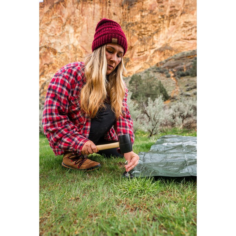 Stansport Medium-Duty Rip-Stop Tarp 6' x 8' - Dark Green