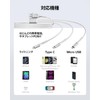 Charging Cable 3 in 1 Silver, 11.8 inches (30 cm)