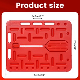 KHEARPSL New Livestock Sorting Panel with Livestock Sorting Paddle, Animal Guide Board, Sturdy and Lightweight, Sorting Paddle and Panel for Pig Hog Cattle Cow Sheep Goat, 38x33x1.3"