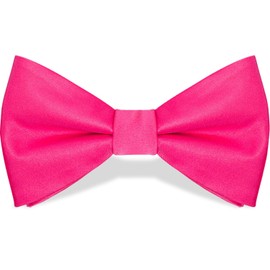 Vibrant Pink Bow Tie - 3.25" x 6", 1 Count - Premium Quality Fabric, Adjustable & Stylish - Perfect For Events & Photoshoots