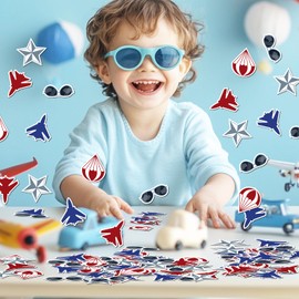 200Pcs Fighter Jet Confetti Top Air Force Gun Birthday Decorations Airplane Table Confetti Military Jet Theme Table Scatter Table Decor for Boys Aircraft Airplane Birthday Baby Shower Party Supplies