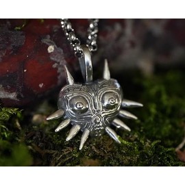 Baldur Jewelry ‚Äì Majoras Maske, Merchandise Halskettenanh√§nger f√ºr M√§nner und Frauen ‚Äì Majora Anime Maske, Cosplay Schmuck, Amulett