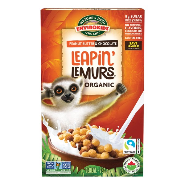 Natures Path EnviroKidz Leapin' Lemurs Breakfast Cereal - 284 g