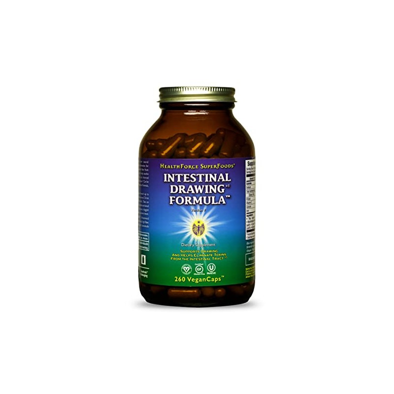 HealthForce SuperFoods Intestinal Drawing Formula - Capsules - 260 Vegan