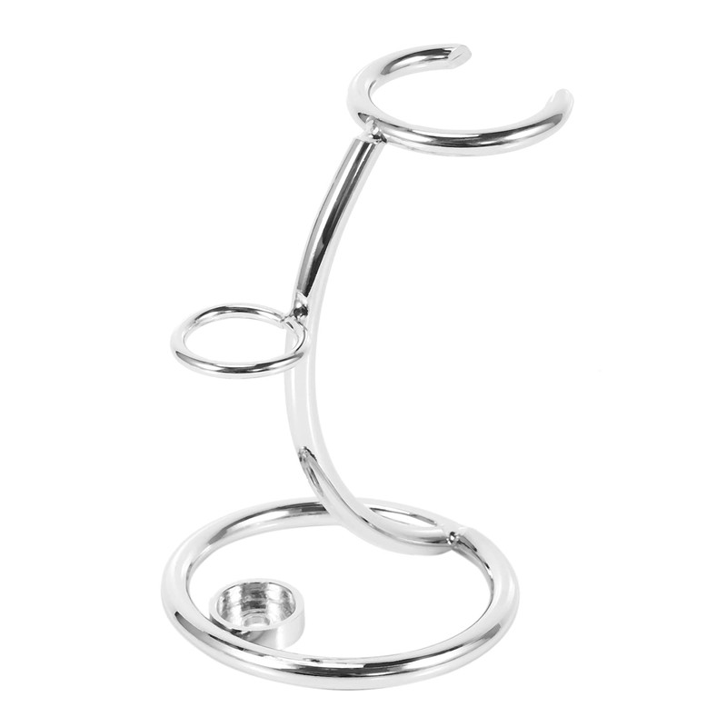 Haskoss Universal Shaving Brush Stand Simple Metal Safe Razor and