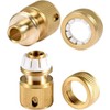 Garden Hose Adapter, Brass Quick Coupling 1/2 Inch Hose Coupling