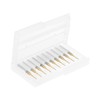uxcell 10Pcs 1mm Titanium Coat Carbide End Mill Engraving Milling