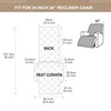 Genina Waterproof Recliner Chair Cover, Non-Slip Washable, 23.6"