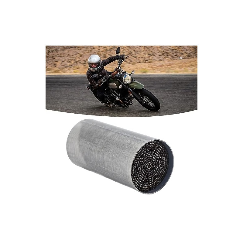 Motorcycle Exhaust Pipe Catalytic Converter, Stainless Steel, Front Middle Exhaust