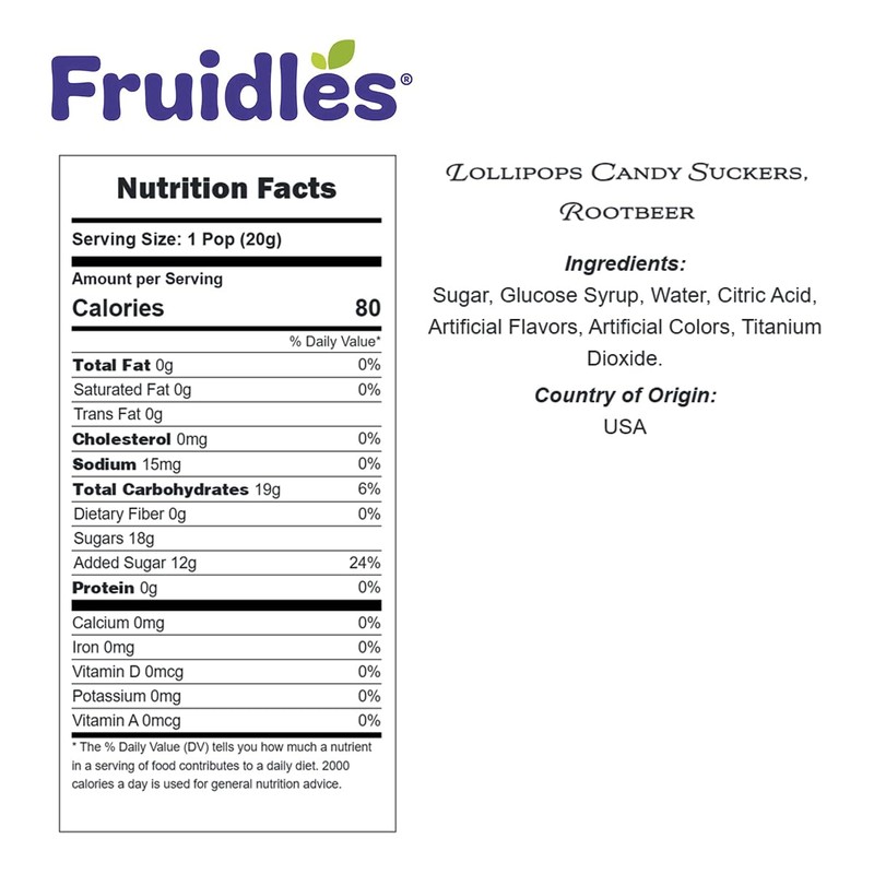 Rootbeer Lollipops Candy Suckers for Kids, Kosher, Perfect for Gifting,