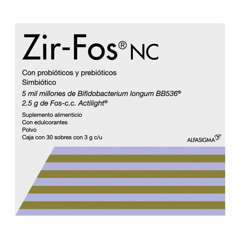 Zir-Fos Probitico y Prebitico Mejora la Digestin, Reduce el Estreimiento