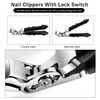 Wzenclave Toe Nail Clippers Clip Long Hand Angled Head Toe