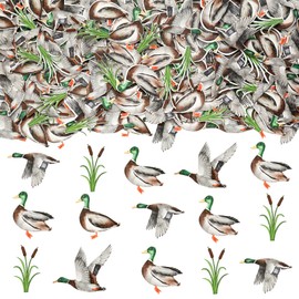 Sursurprise Duck Hunting Party Decorations, 200 Pieces Mallard Confetti for Table, Mallard Birthday Party Supplies