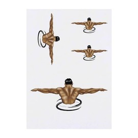 4 x 'Muscle Man' Temporary Tattoos - Water Resistant, Skin-Safe, Non-Toxic Transfers, Mixed Sizes (TO00069344)