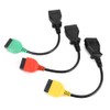 3pcs Connect Cable Ecu Scan Adaptors Connector Fits for Fiat