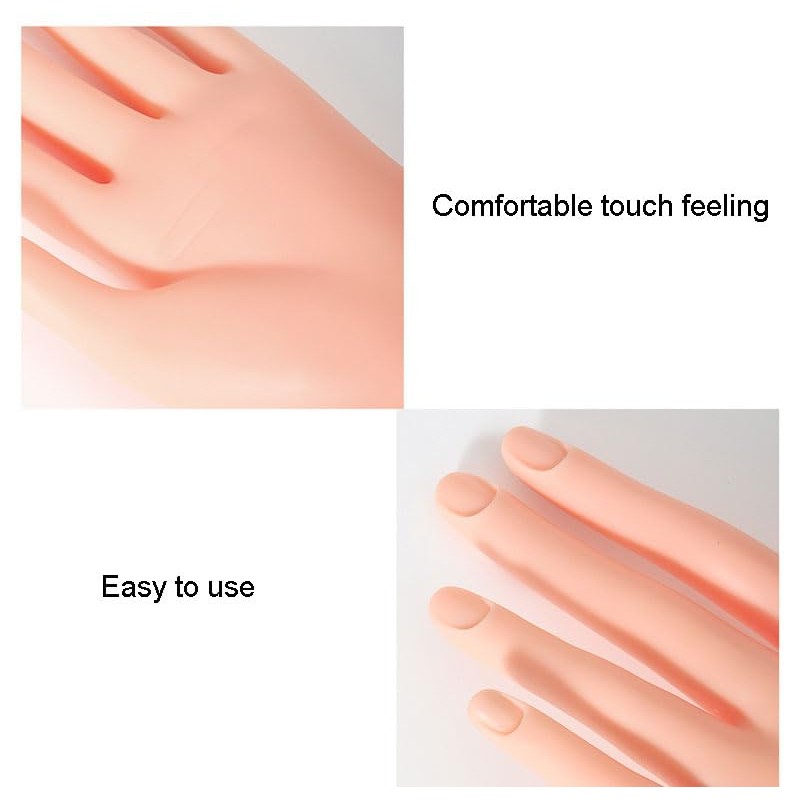 zalati Practice Hand for Acrylic Nails, Mannequin Hand Mold for