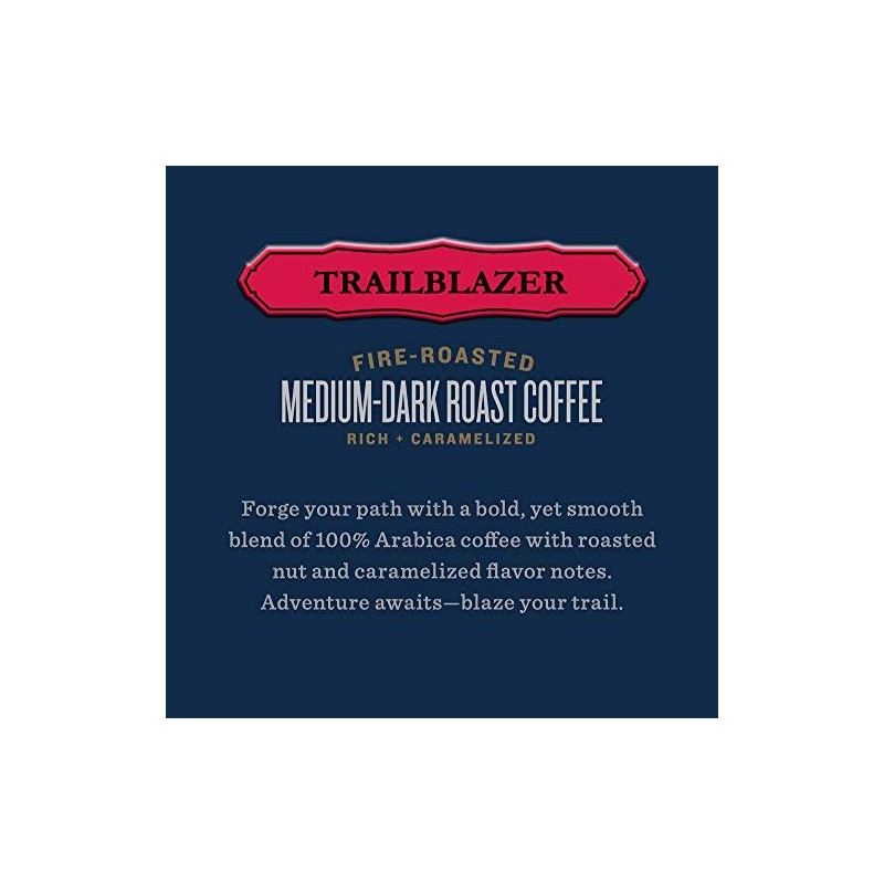 1850 Trailblazer Medium-Dark Roast Coffee, 64 Count K Cups for