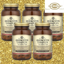 Solgar Quercetin Solgar Ester-C Plus Quercetin Complex Veggie Capsules 100 Tablets, 5 boxes / Solgar 케르세틴 솔가 Ester-C 플러스 함유 퀘르세틴 복합체 베지 캡슐 100정 5통