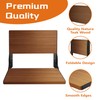 Folding Shower Seat 20'', Large Teak Shower Seat, Folding Shower
