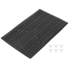 X AUTOHAUX Universal Car Vehicles Trucks Floor Carpet Mat Patch Heel Scuff Plate Foot Rest Pedal Pad