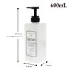 Living Dispenser, Pump Bottle, Square for Conditioner, White, 20.3 fl