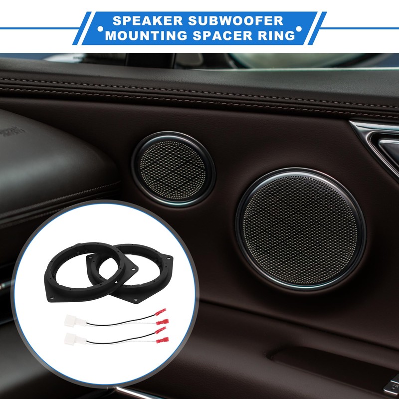 X AUTOHAUX 2 Set Speaker Spacer Ring Tweeter Speaker Spacer