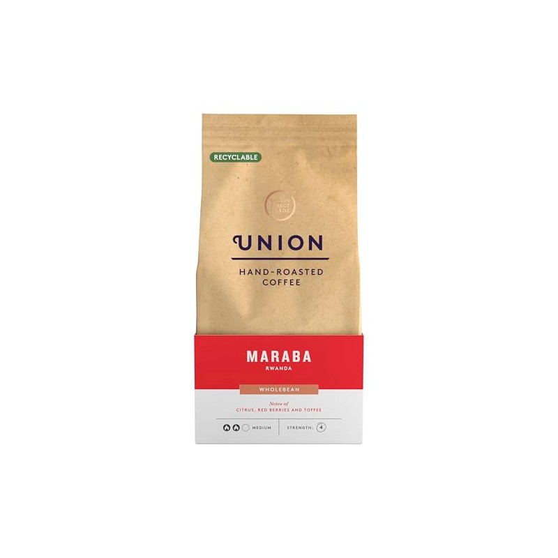 Union Hand Roasted Coffee Union Hand Roasted Maraba Rwanda Wholebean,