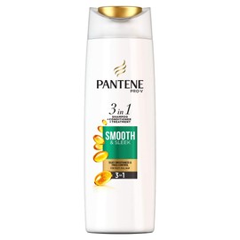 Pantene Pro-V Smooth & Sleek 3-in-1 Shampoo Plus Conditioner, for Dull and Frizzy Hair