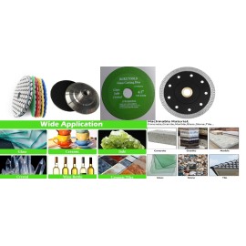 Roxx Tools Diamond dry polish pad 19 + GLASS CRYSTAL jade ceramic stone marble BLADE