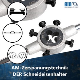 AM-Zerspanungstechnik Die Holder 25 x 9 mm | PRO Thread Die Holder DIN225 | Choice of Different Holders (Diameter 25 x 9 mm)