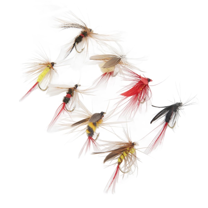 40Pcs Fly Fishing Flies Kit Stainless Steel with Box Lures