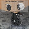6 Inch Caster Wheels Heavy Duty Casters with Brake, Casters