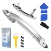 Tijeyi Silicone Caulking Tools Kit Stainless Steel Grout Removal Tool,4
