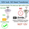 ukzboss Mr16 led Bulb 120V Dimmable 5w 2700K Warm White