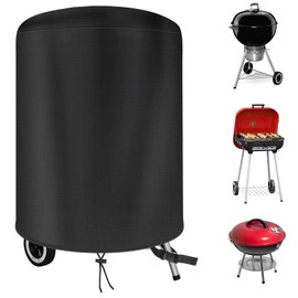 KHAMAL BBQ Grill Abdeckung für Weber- Barbecue Abdeckungen Wasserdicht, 420D Heavy Duty Oxford Fabric Runde BBQ Kugelgrill Abdeckung - 71x68cm