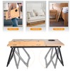 wishacc Book Stand for Reading in Bed, Bamboo Laptop Stand