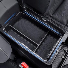 Drytuns Center Console Organizer Armrest Tray Insert Storage Box for Honda CRV 2023-2026, Accessories for 2023+ CR-V Hybrid, ABS Plastic, Black