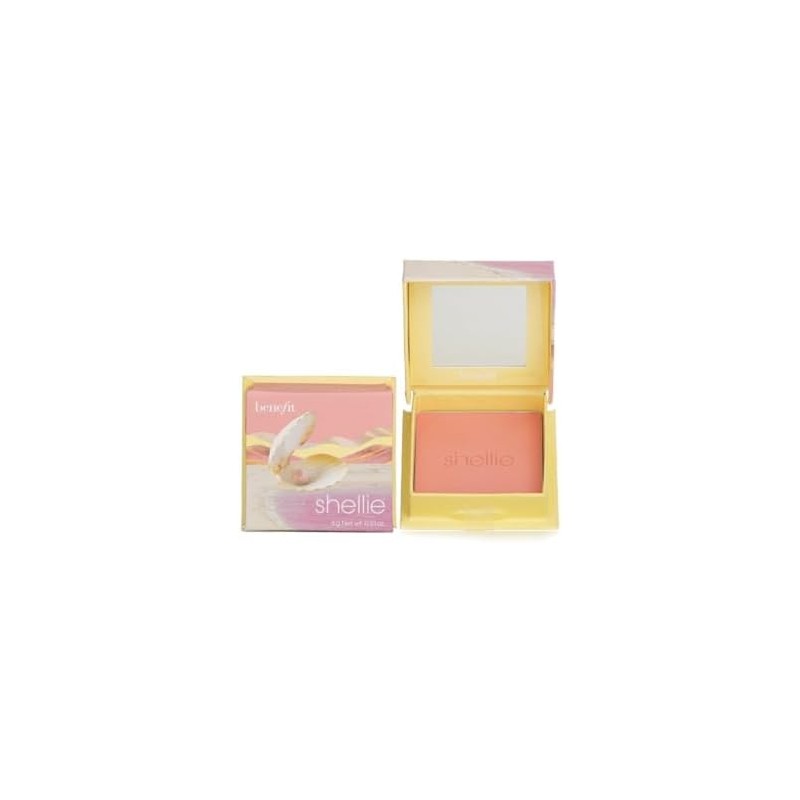 Benefit Shellie Warm Seashell-Pink Blush Mini, 0.21 Ounce