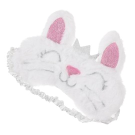 Beavorty 1pc Plush Rabbit Eye Mask Sleep Blindfold Sleep Eye Shield Sleep Eye Cover Plush Eye Shade Rabbit Blindfold Plush Eye Cover Cartoon Eye Cover Travel White Eye Patch Animal