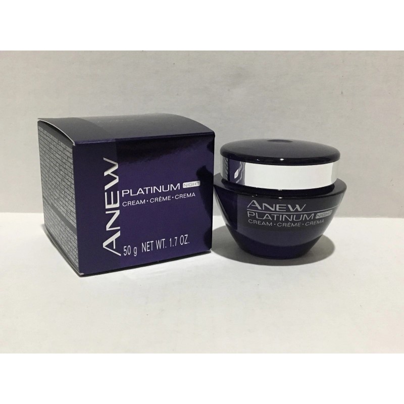 AVON ANEW PLATINUM NIGHT CREAM 60 YEARS OF AGE OR