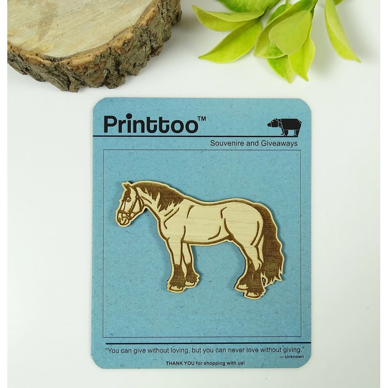 Wooden Horse Magnet Souvenir Animal Fridge Magnet Gift