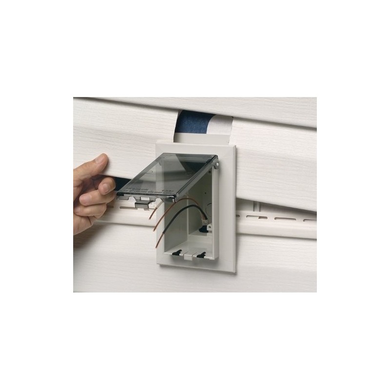 Arlington DBVS1W-1 Low Profile IN BOX Recessed Outlet Box Wall