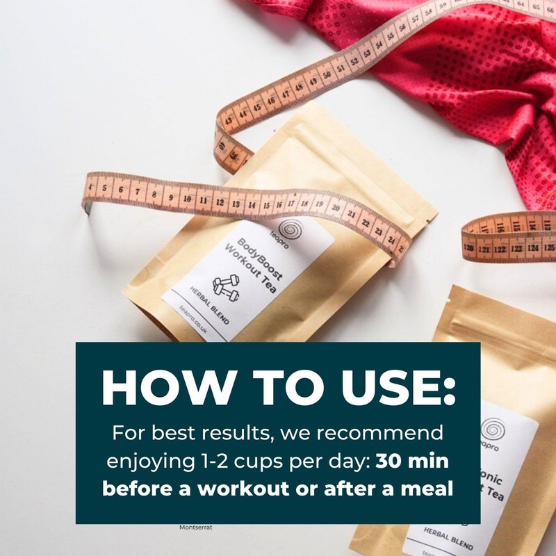 Teapro BodyBoost Workout Tea | Natural Herbal Tea Blend |