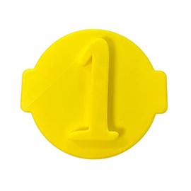The Cookie Cutter Hub Número 1 Embosser n.º 141 / Sello para cupcakes, fondant, arcilla glaseada, decoración de pasteles