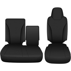 IKABEVEM Custom Seat Covers for Isuzu NPR: 1995 1996 1997 1998 1999 2000 2001 2002 2003 2004 2005 Leather Car Seats Covers Full Set Black