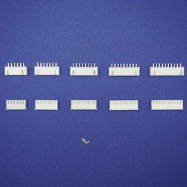 waves Plastic Cased JST XH Connector Housing Contact Pin Set 6/7/8/9/10PIN, Total 260 Pieces