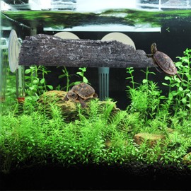 Turtle Basking Platform for Aquatic Pets - Extra Large Basking Platform for Aquatic Turtles with 3 Strong Suction Cups, Floating Resting Dock for Turtle Tank & Aquarium