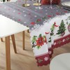 Reusable Christmas Tablecloth 5 X 6 FT Rectangle Table Cover
