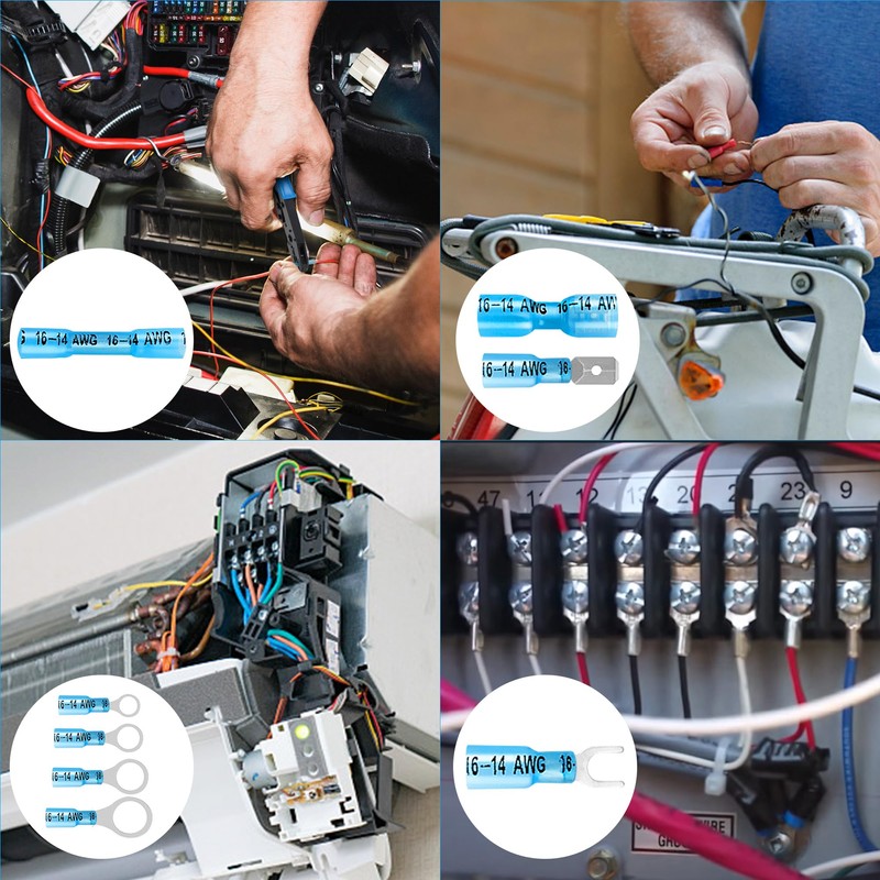 Kuject Heat Shrink Wire Connectors, Multipurpose Waterproof Electrical Wire Terminals