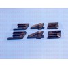 cdbk (2pc) Gloss Black 345 Badge Emblem for MOPAR HEMI